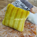 Fur Luxury Cushion Pillow Yellow Floor Rabbit Seat Cushion Throw Pillow